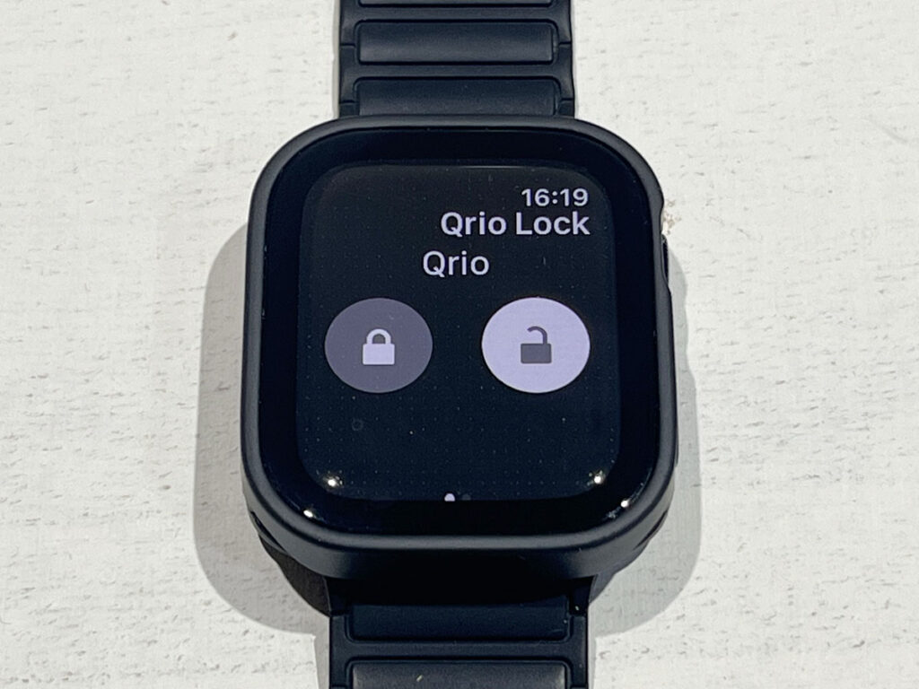 AppleWatch Qrio解施錠表示